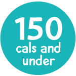 under 150 calories badge