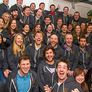 the tech team in graze hoodies