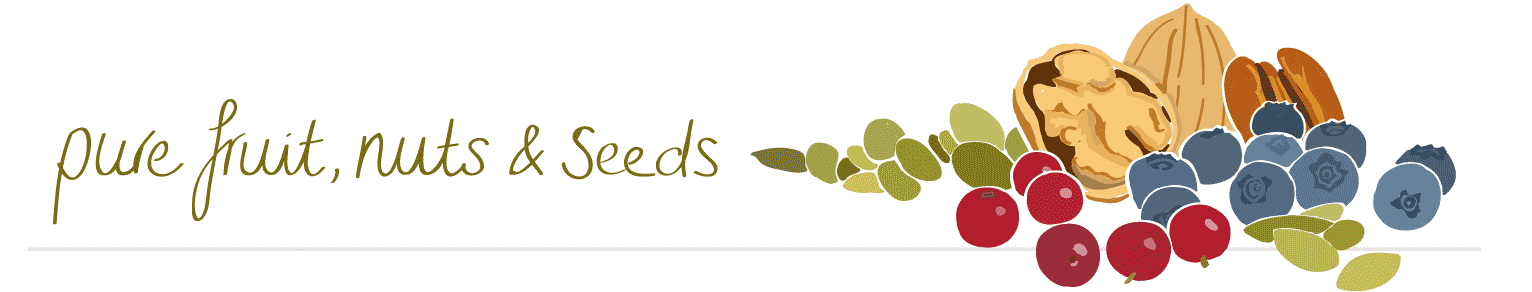 pure fruit, nuts and seeds
