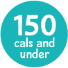 under 150 calories badge